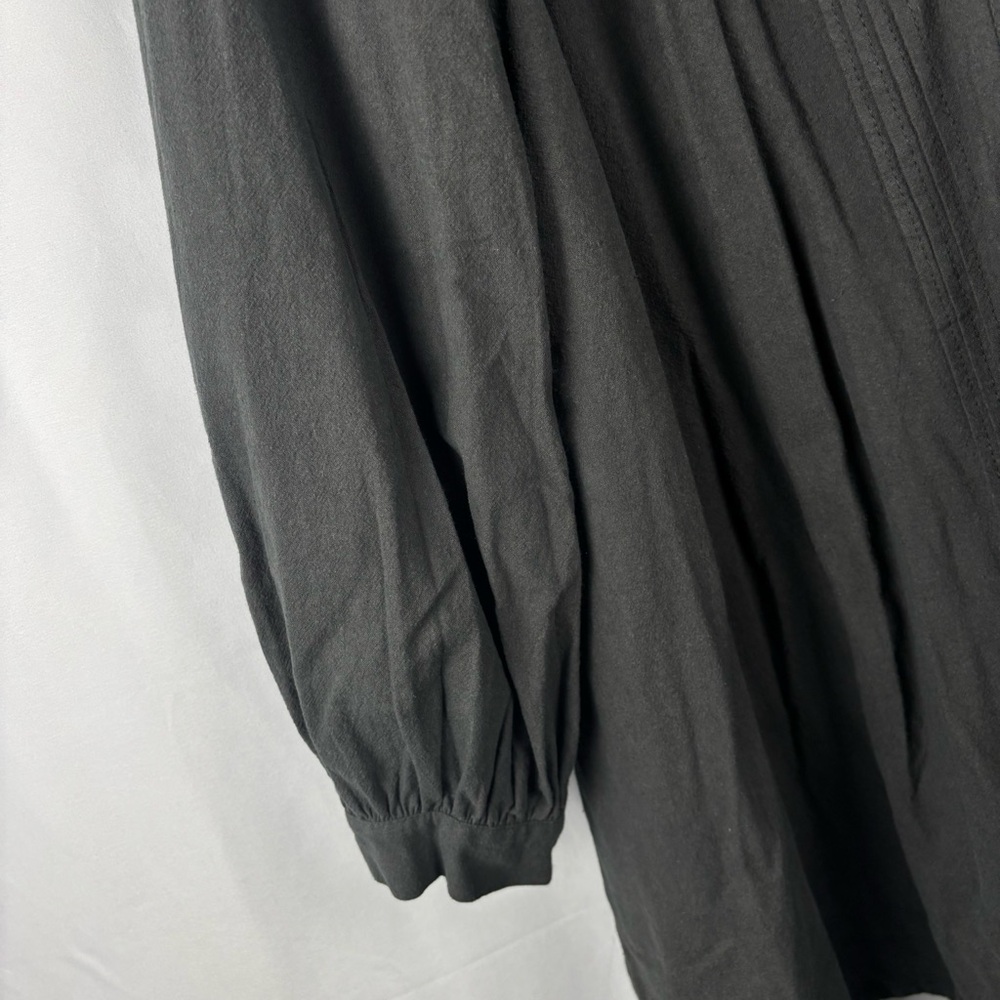 NWT Free People Women’s Charcoal Gray Long Sleeve Dress, Oversized Boho, Large - Picture 8 of 15